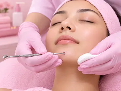 Acne Control Facial treatment focusing on deep cleansing and exfoliation for clearer skin.