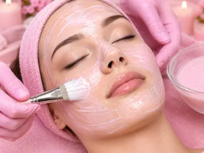 Chemical peel treatment for rejuvenating skin texture and tone.